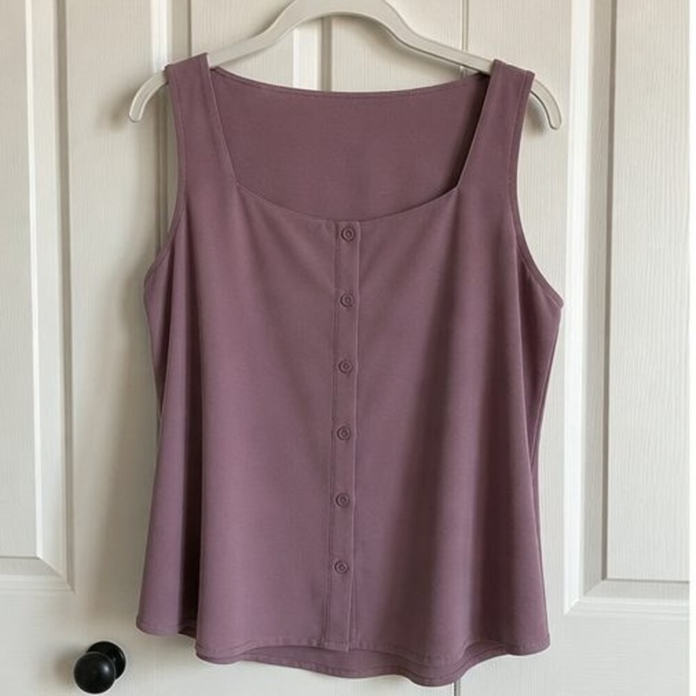 Mauve Button Blouse